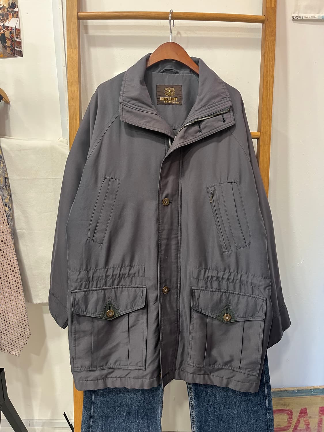 회색 야상 점퍼 포켓 자켓 상품이미지2