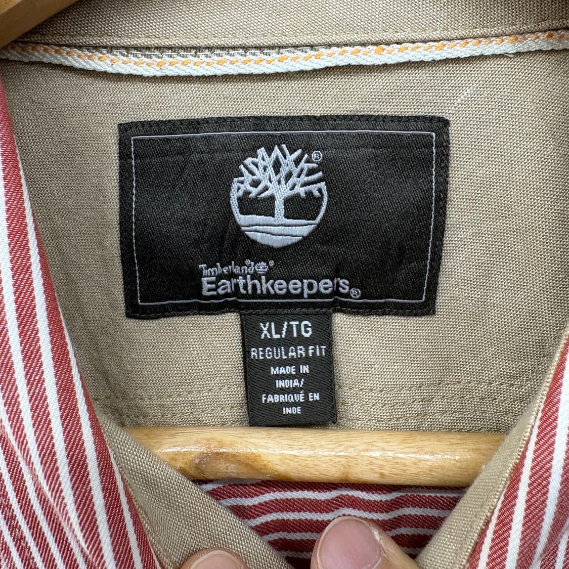 팀버랜드 스트라이프 긴팔 셔츠 남성 XL 상품이미지4