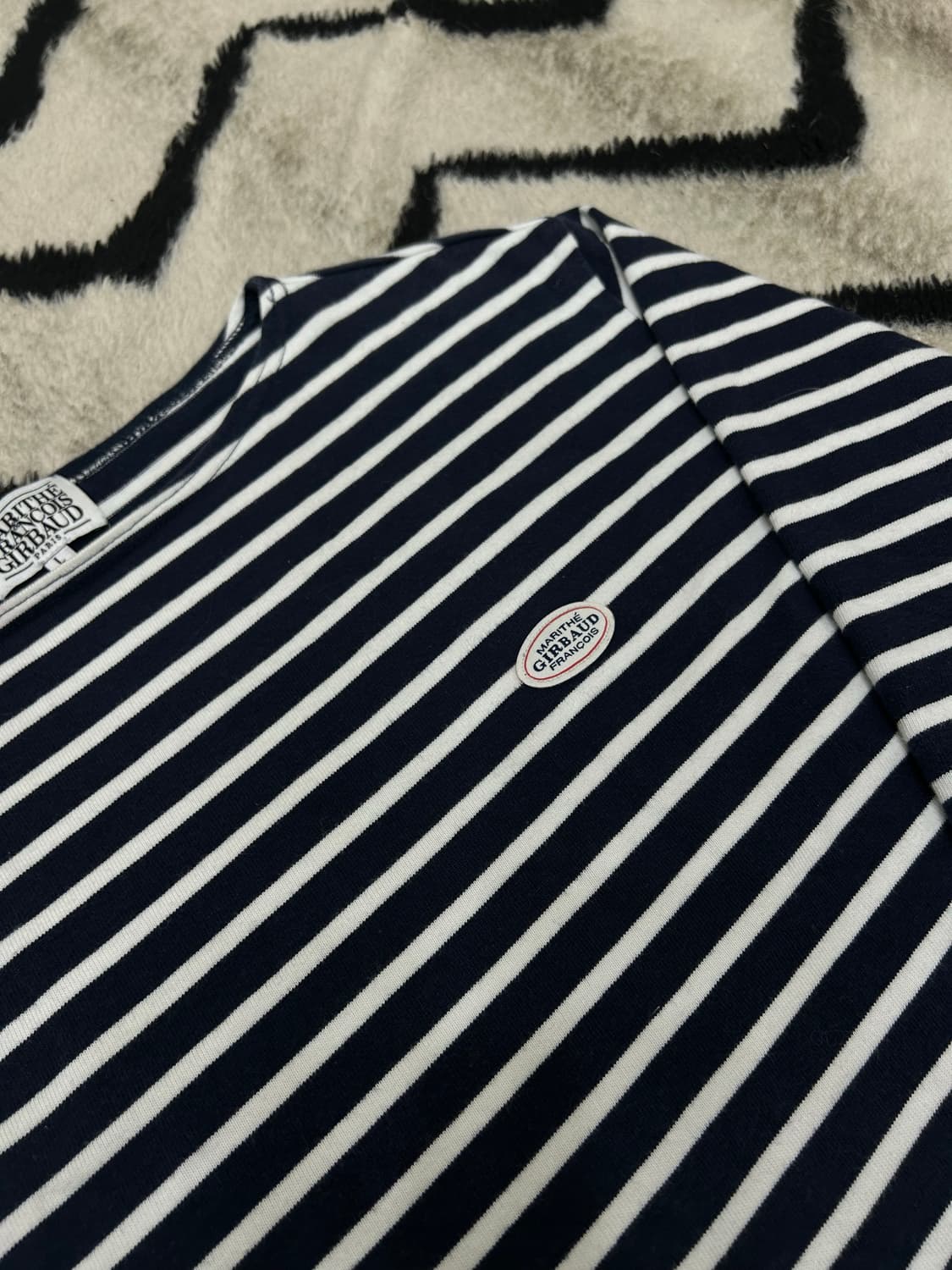 [L]마리떼 프랑소와저버 스트라이프 긴팔/짙은네이비 상품이미지1