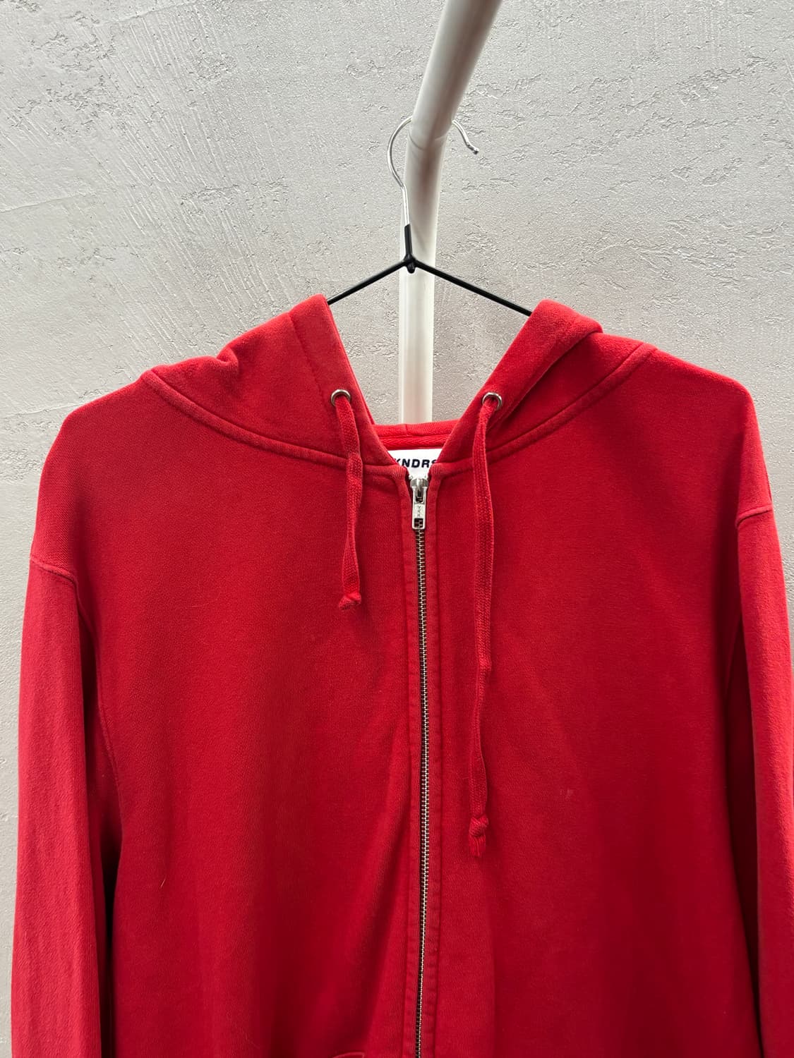 위캔더스 레드 후드집업 L 상품이미지3