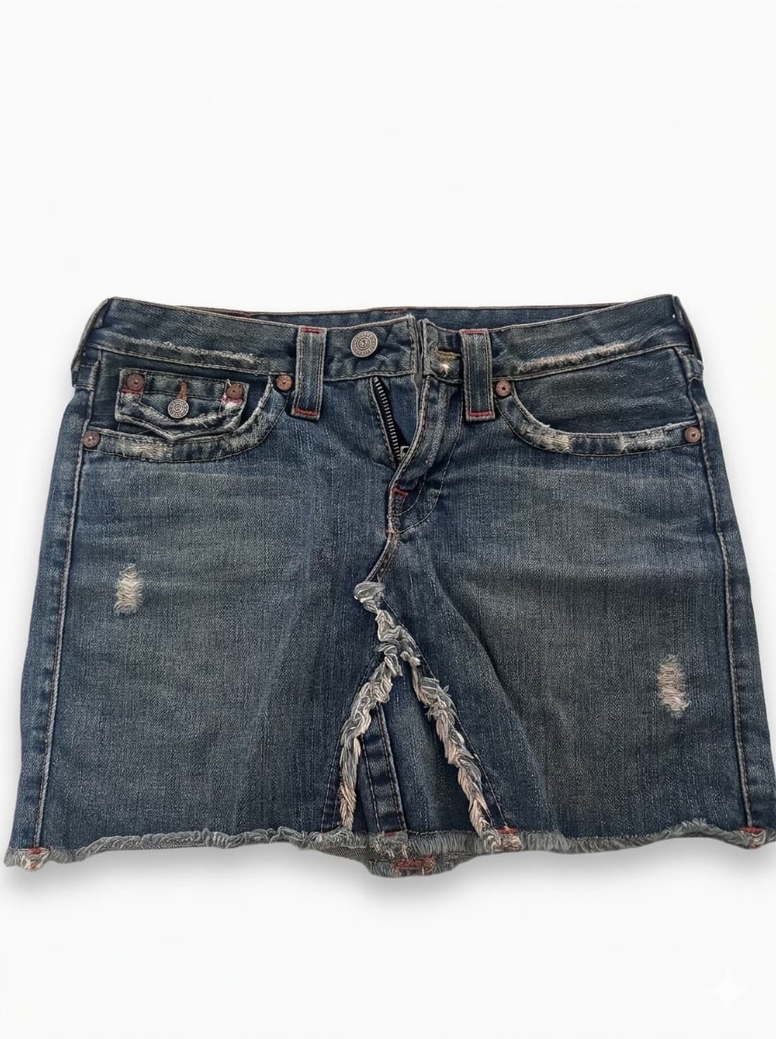 트루릴리전 데님스커트 상태 최상 상품이미지1