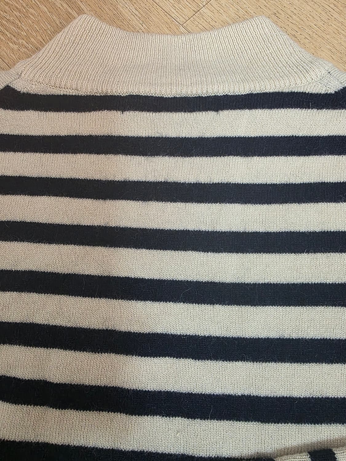 토마스모어 모크넥 스트라이프 니트 S 상품이미지7