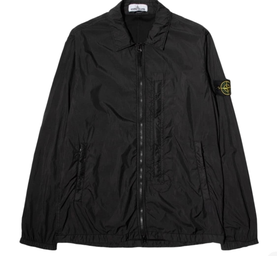 스톤아일랜드 크링클랩스 오버셔츠 블랙 L 상품이미지3