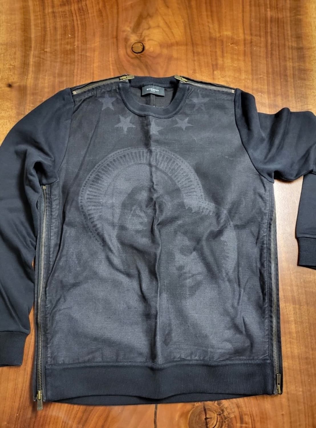 2013 fw 지방시 아카이브 마돈나 사이드지퍼 스타 맨투맨 상품이미지2