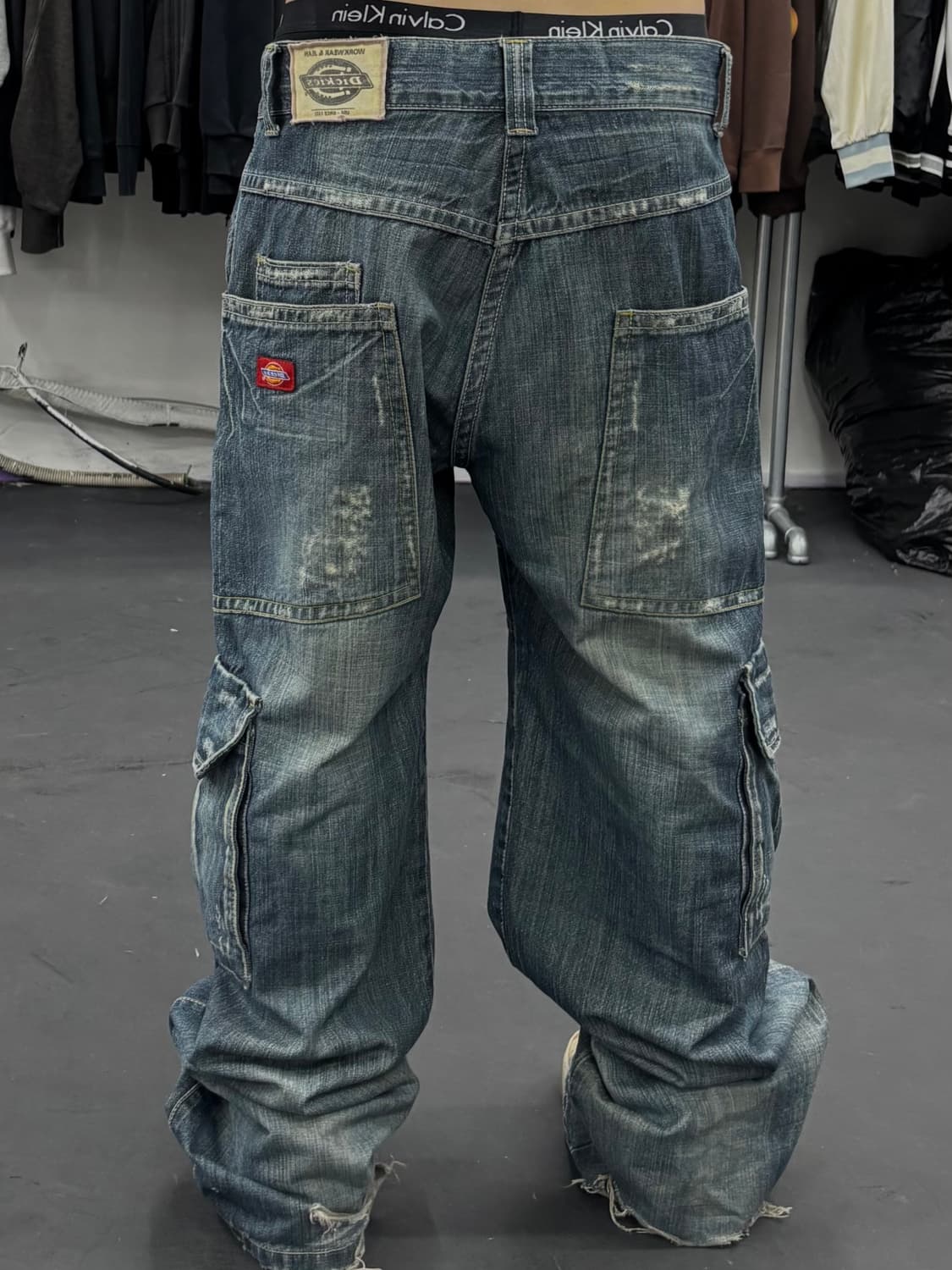 디키즈 워시드 데님 카고팬츠 상품이미지5