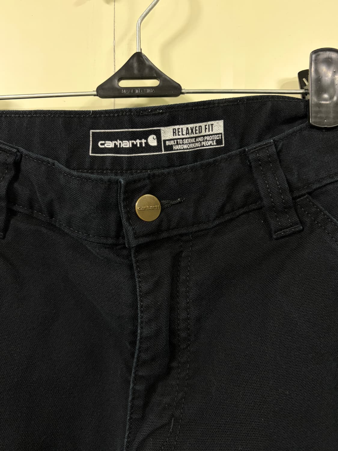 칼하트 블랙 워크팬츠 상품이미지2
