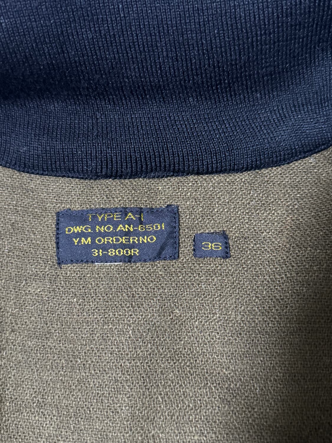 Ymclky A-1 울 플라이트 자켓 밀리터리 상품이미지4