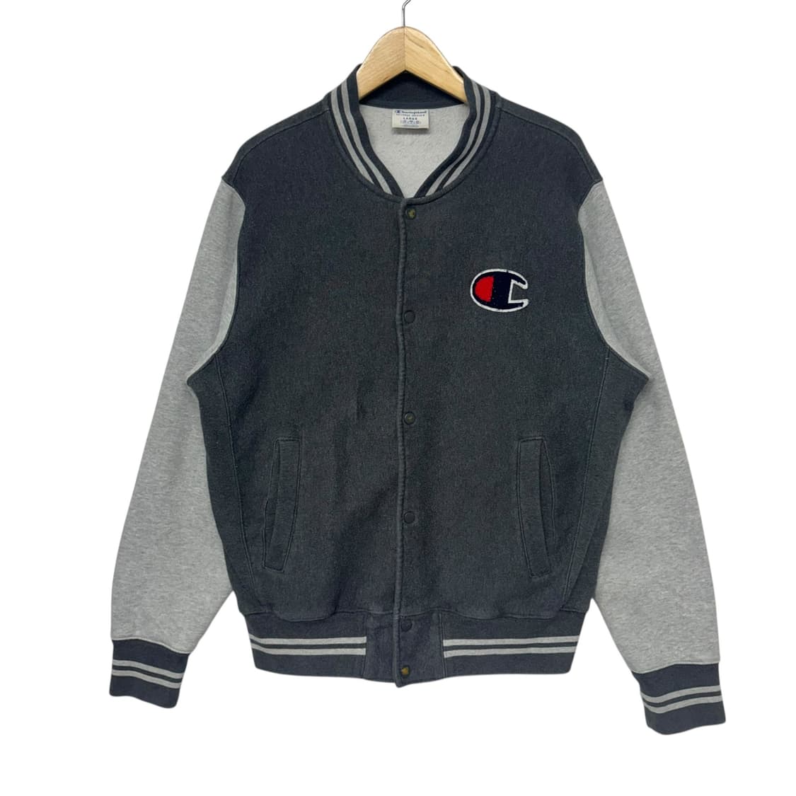 챔피온 로고 리버스위브  바시티자켓 상품이미지1