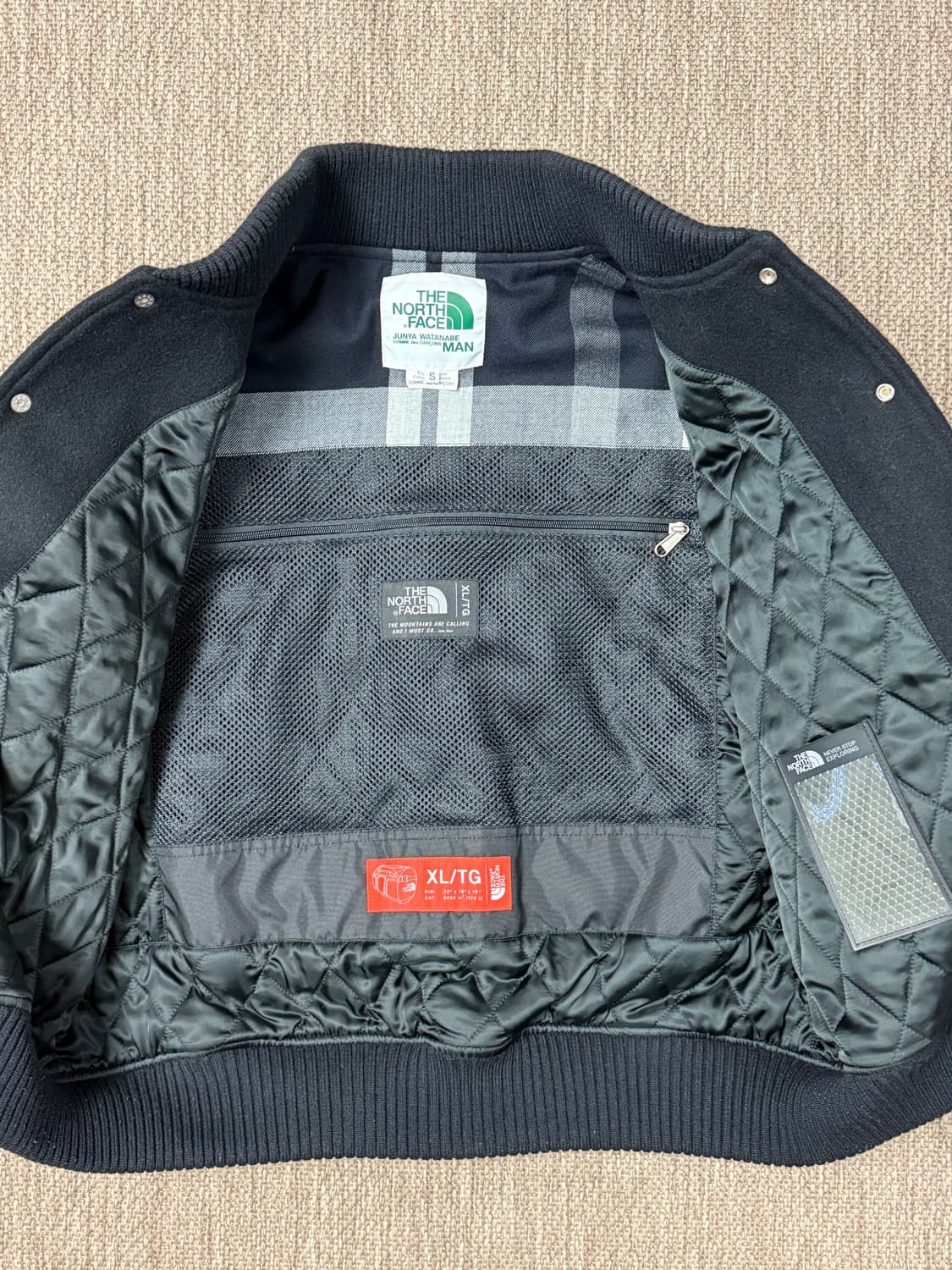 준야와타나베 x 더노스페이스 17fw 바시티 자켓 s사이즈 상품이미지5