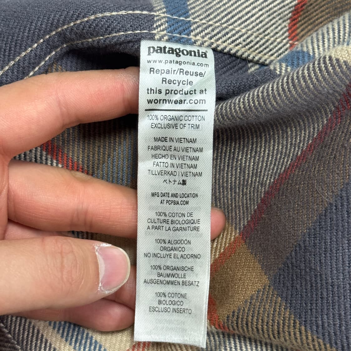 파타고니아 브라운 플란넬 체크셔츠 L 상품이미지6