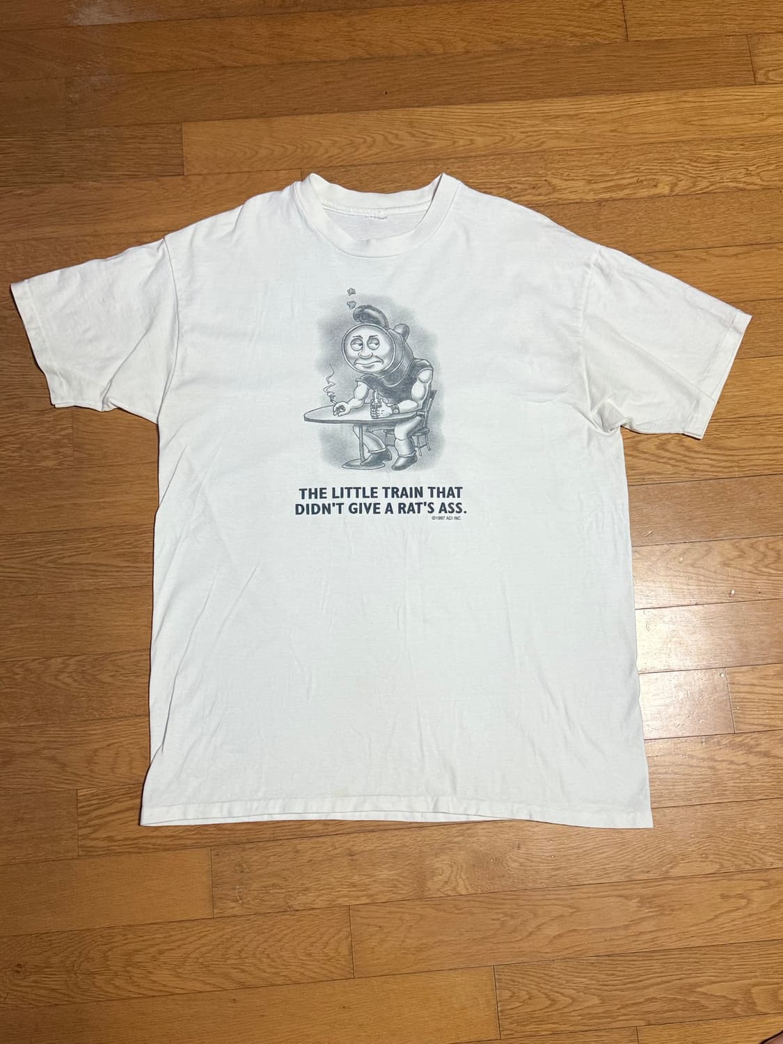 90s Thomas & Friends 토마스와 친구들 패러디 티셔츠 상품이미지1