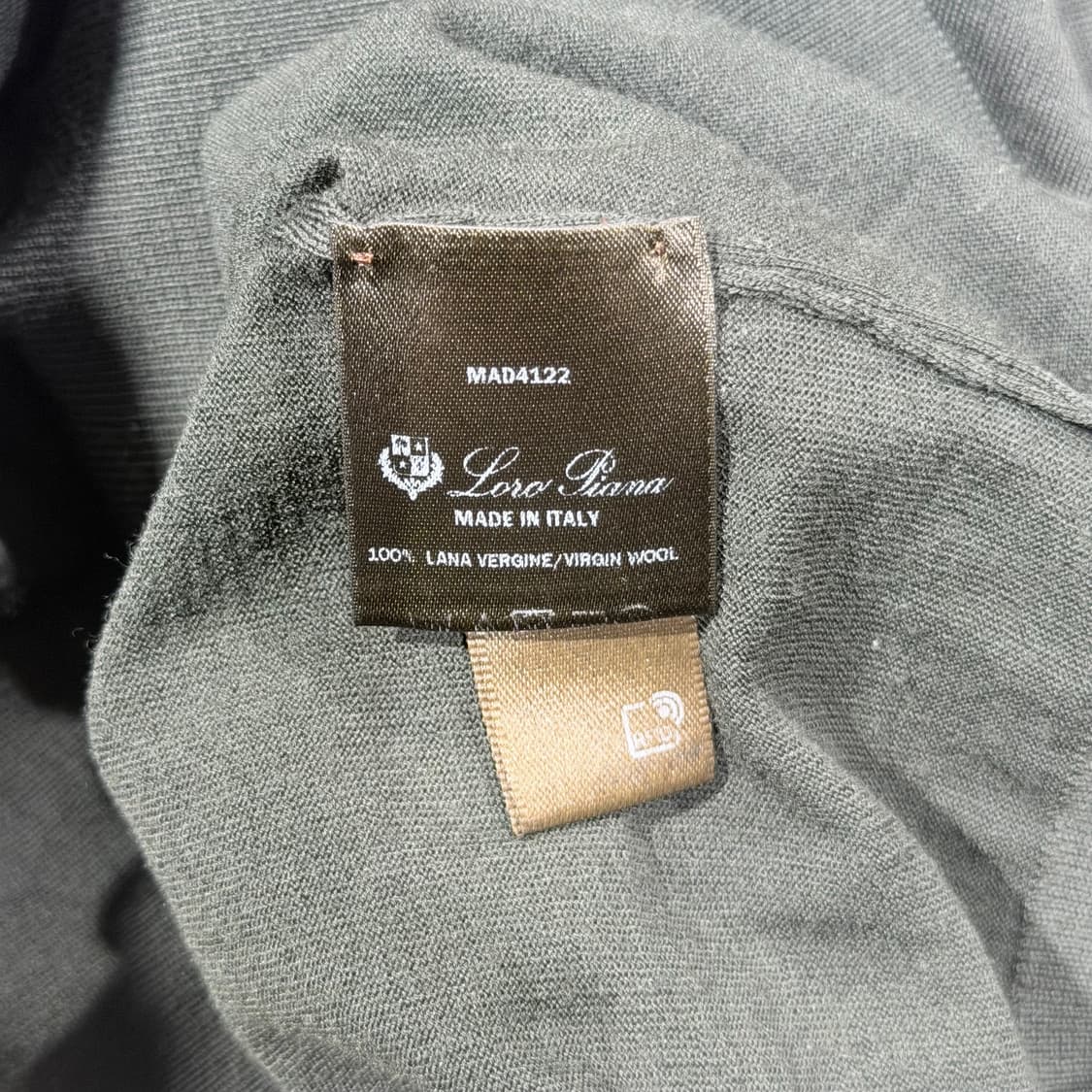 (A+/52) / 로로피아나 폴로 버진 울 블랙 포레스트 니트 상품이미지6