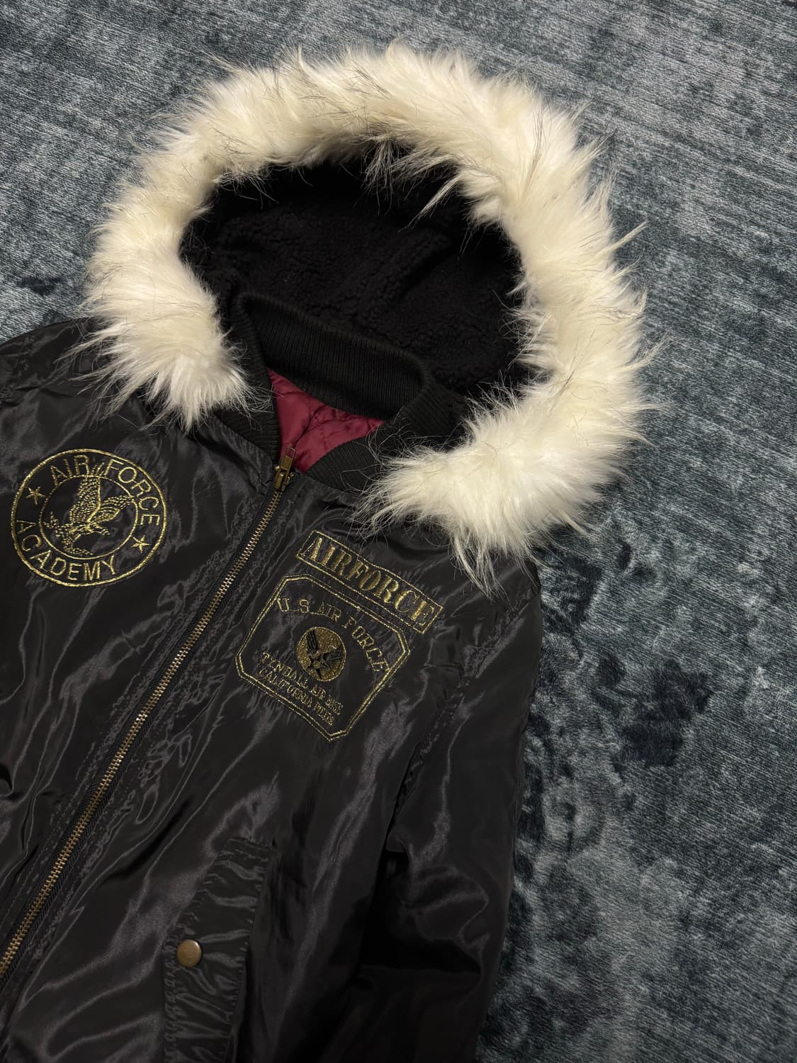 Dia 00s archive air force ma-1 fur jacke 상품이미지3