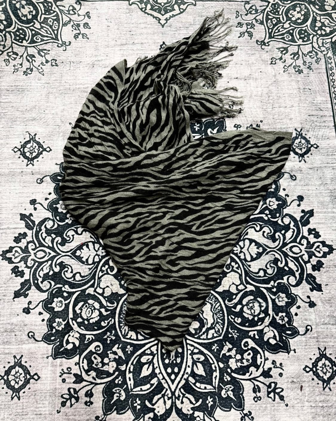 zebra pattern scarf 상품이미지3