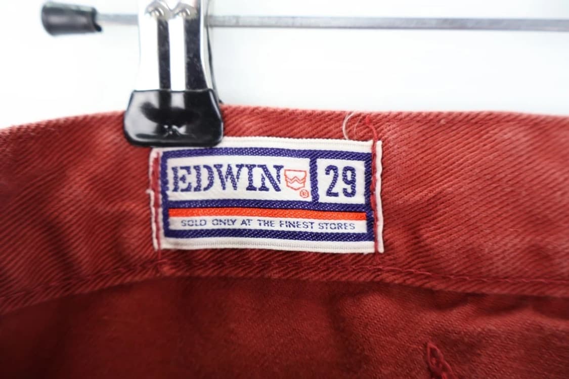 EDWIN 버건디 코튼 팬츠 상품이미지8