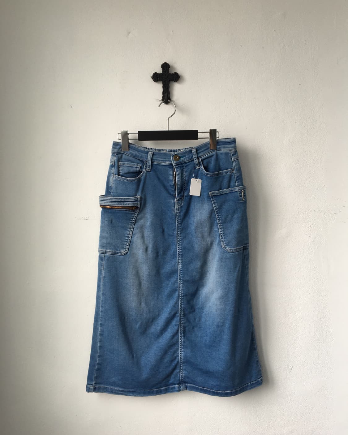 Pocket point washing cotton skirt 상품이미지2