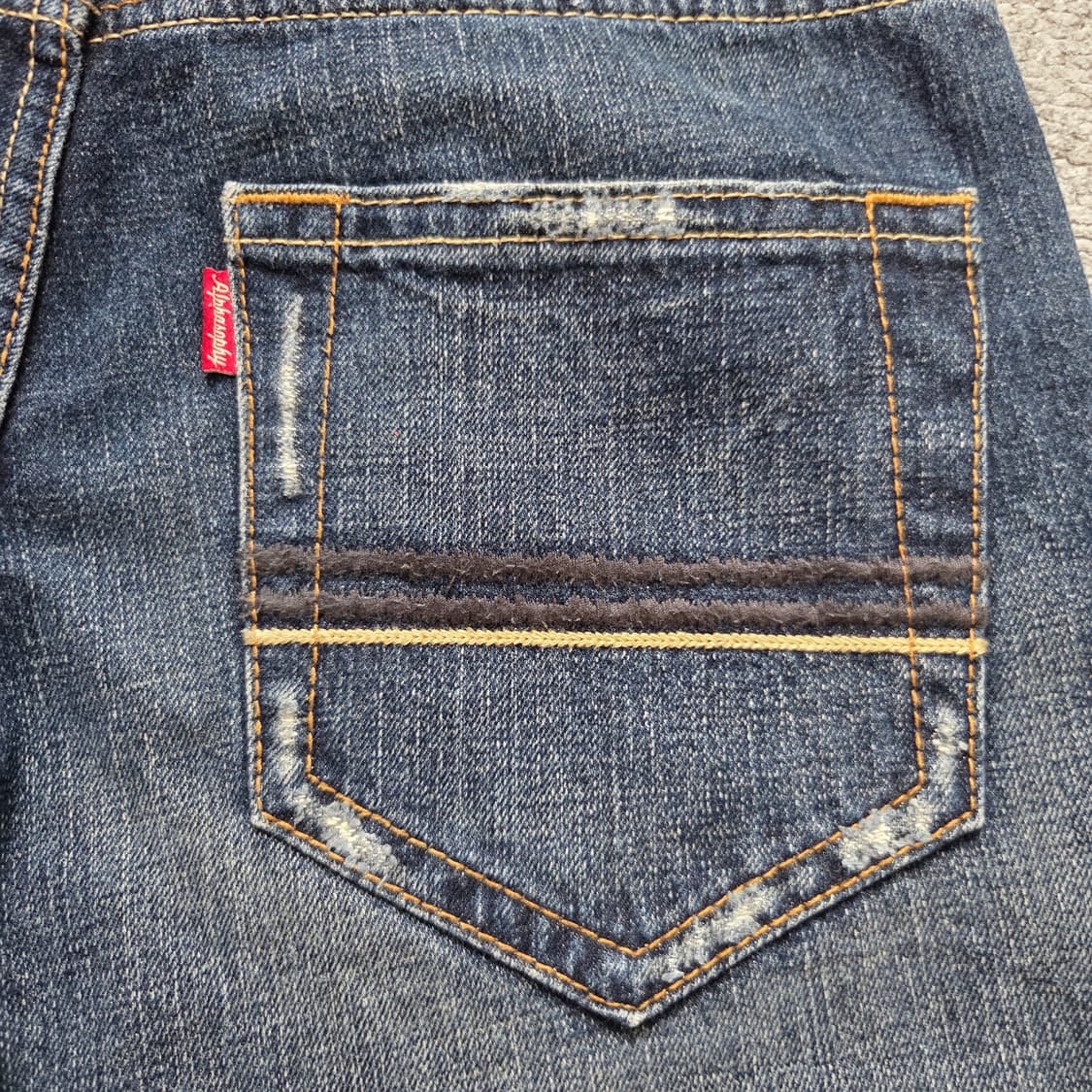 Alphasophy Japan 하프 데님 팬츠 30-31 상품이미지4