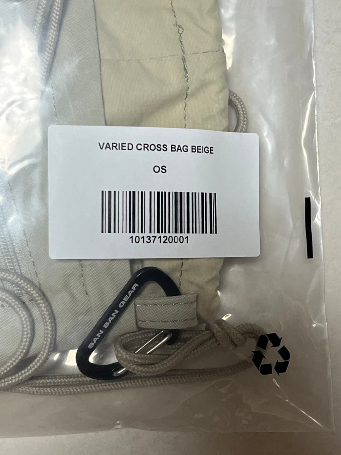 Sansan Gear Varied Cross Bag Beige -25SS 상품이미지3
