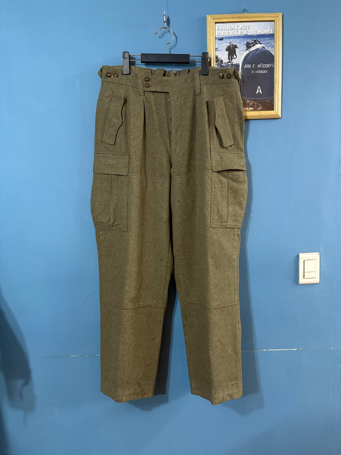 60‘s German Army Wool Field Cargo Pant. 상품이미지1