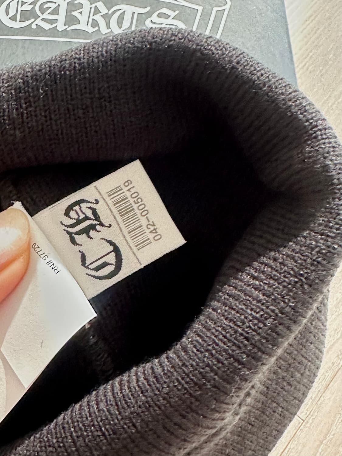 크롬하츠 워치 캡 로고 비니 블랙 상품이미지5