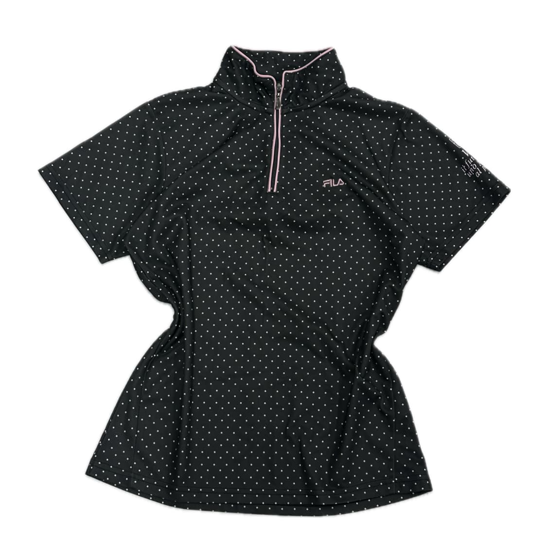 재팬 휠라 괴짜 도트 핑크 반팔 티셔츠 레이어드 스포티 기능성 데코라 상품이미지2