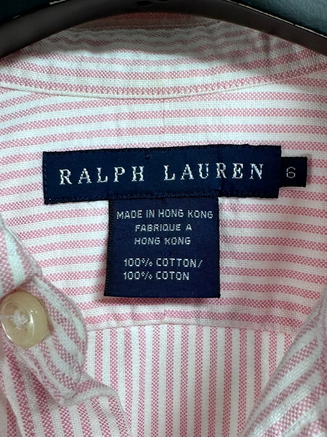 폴로 랄프로렌 우먼스 스트라이프 핑크 셔츠 (on.481) 상품이미지5