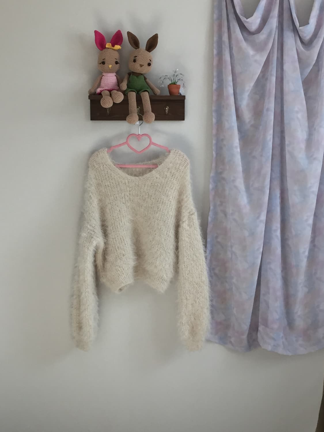 아이보리 앙고라 니트 상품이미지1