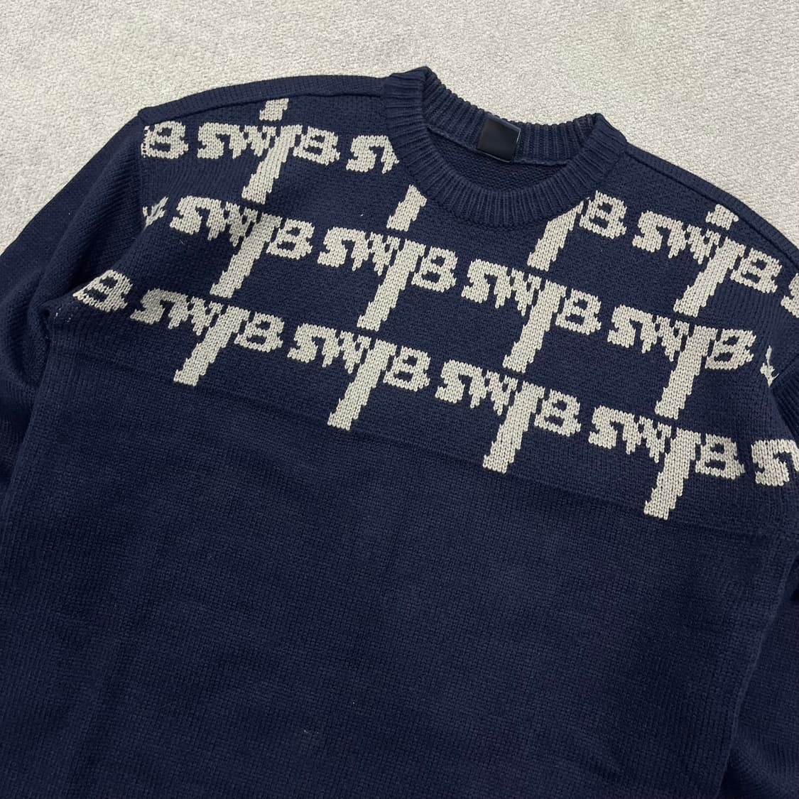 S SWIB 패턴 남성 니트 상품이미지2