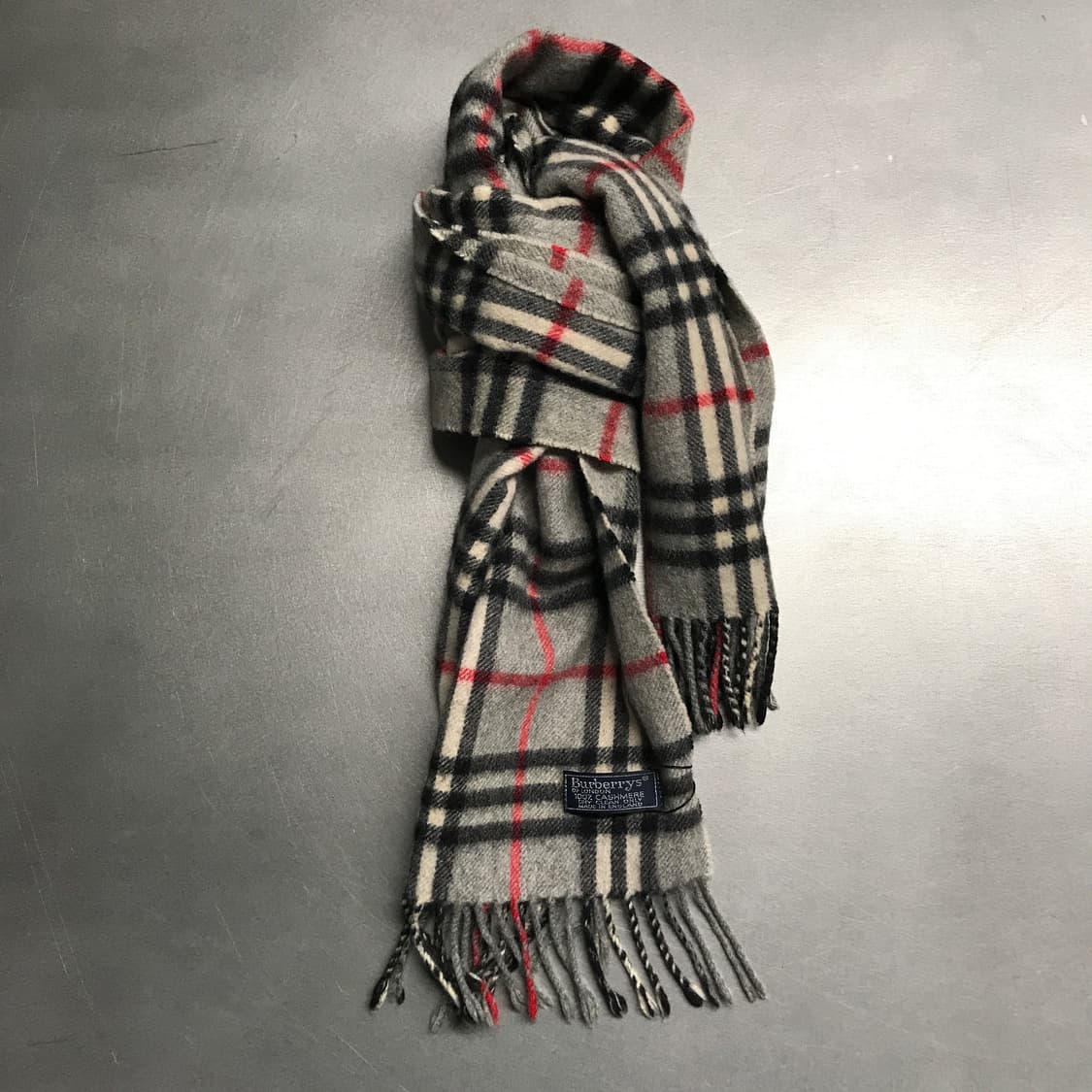 버버리 정품 캐시미어 머플러 그레이 상품이미지1