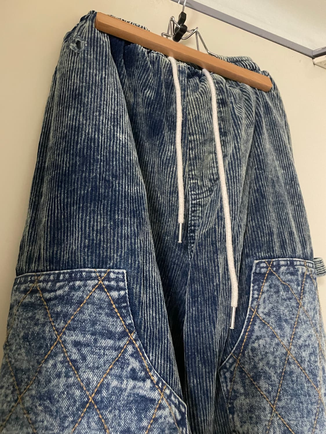 배기진 데님코듀로이 트레이닝 팬츠 상품이미지2