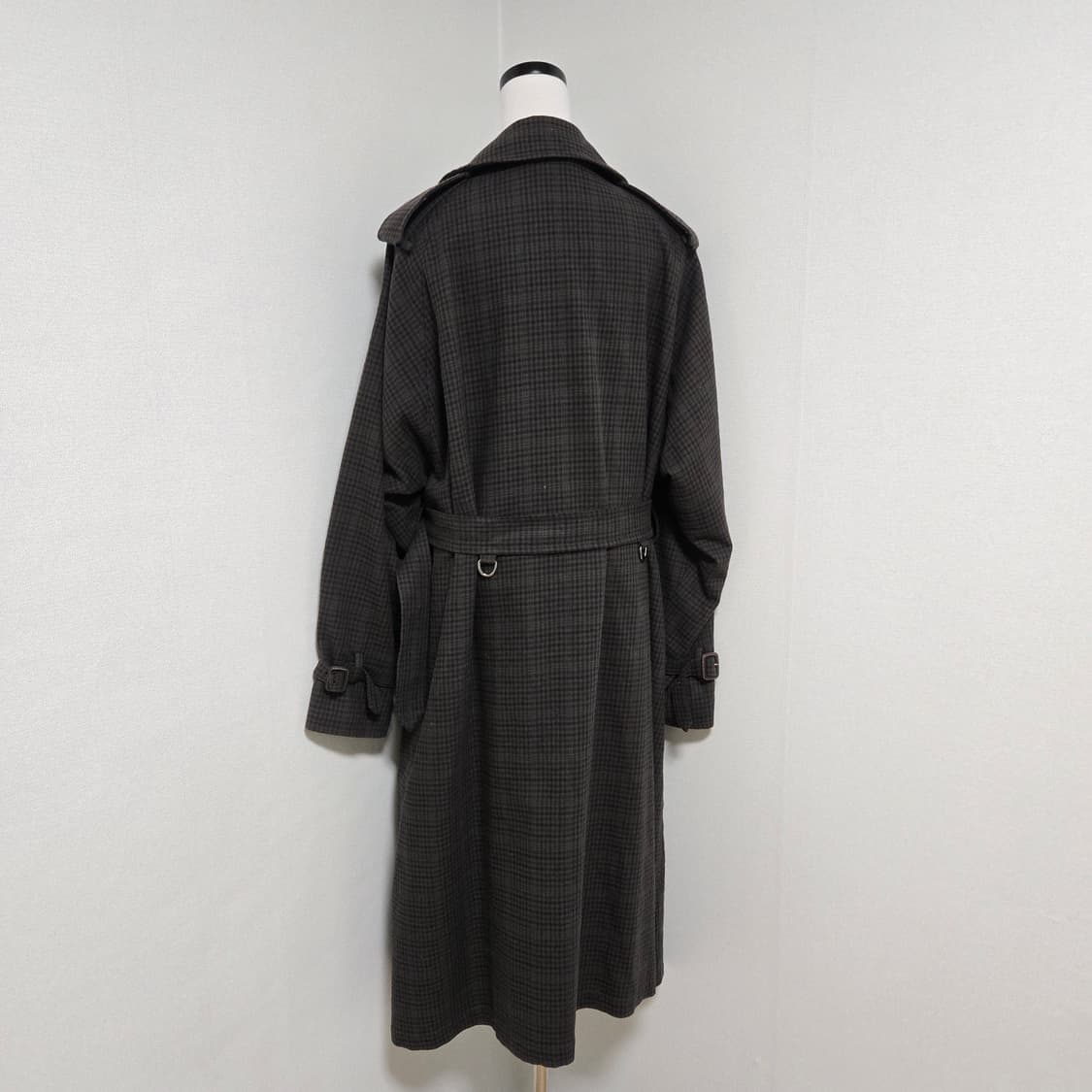 스튜디오톰보이 체크 트렌치코트/ 여성 코트/ 여자 코트 상품이미지7