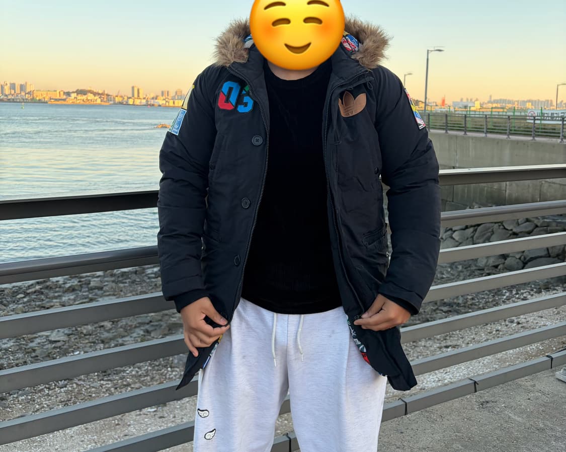 아디다스 파이어버드 벳지다운 하프패딩(100) 상품이미지1