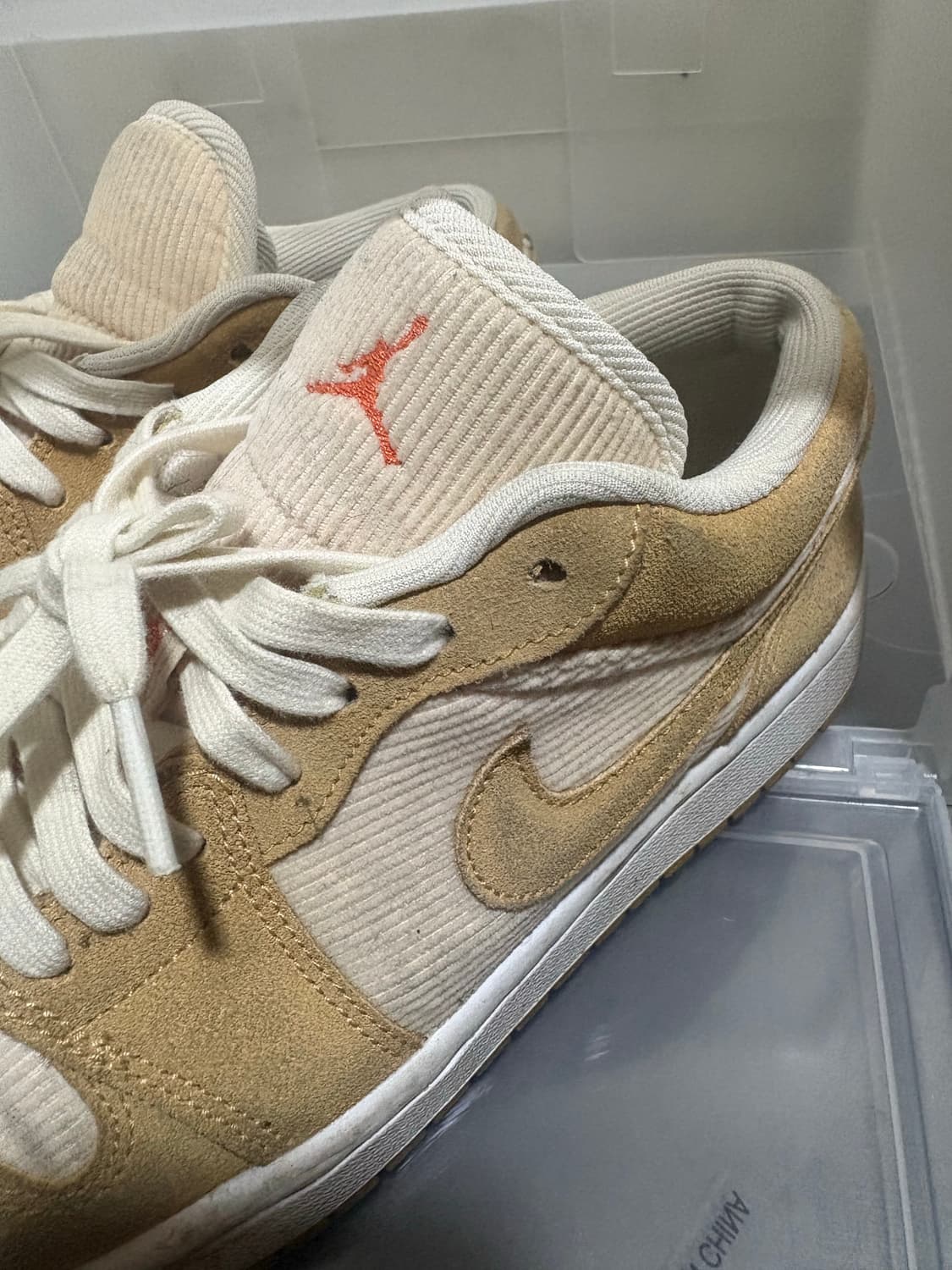 조던 1 로우 코듀로이 탄 상품이미지2