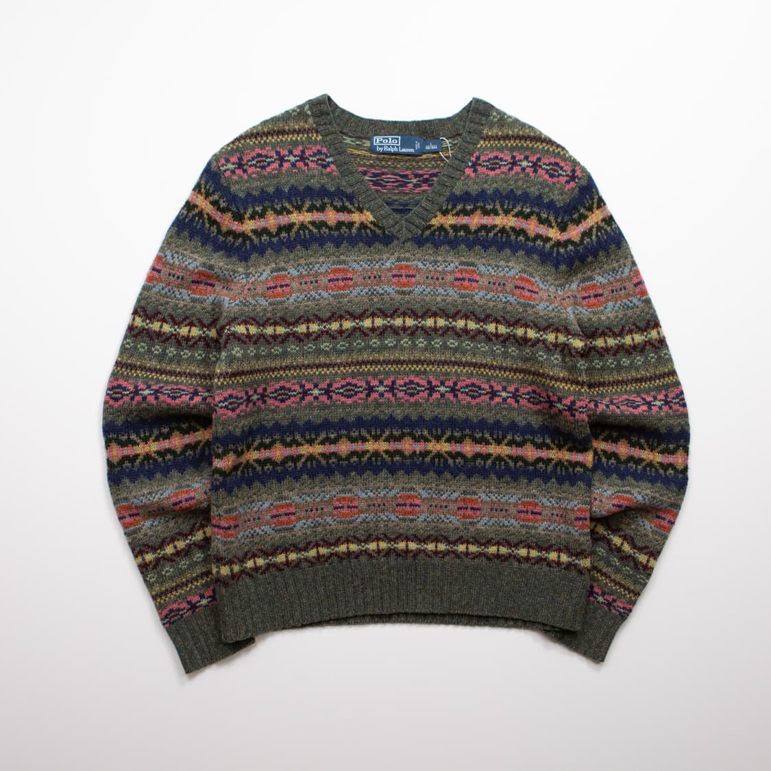 폴로 랄프로렌 알파카 울 페어아일 니트 스웨터 그린 상품이미지1