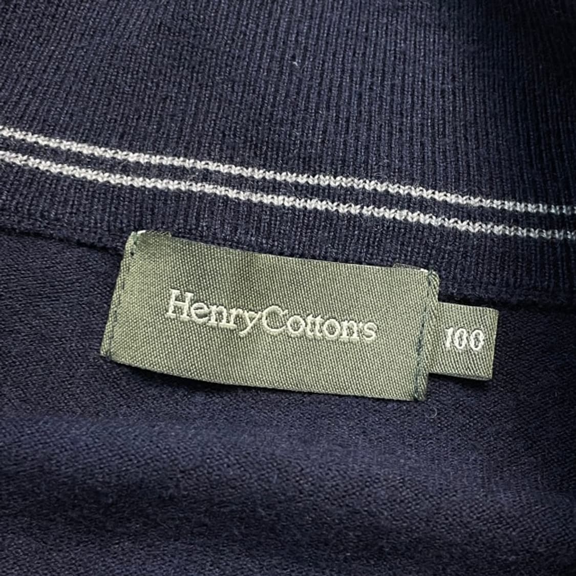 100 헨리코튼 니트집업  상품이미지3