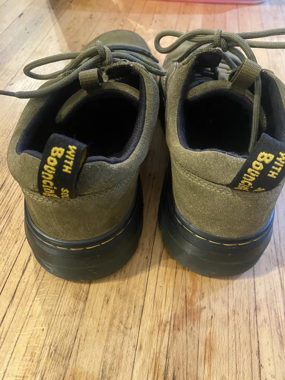 닥터마틴 리더 스웨이드 올리브 상품이미지3