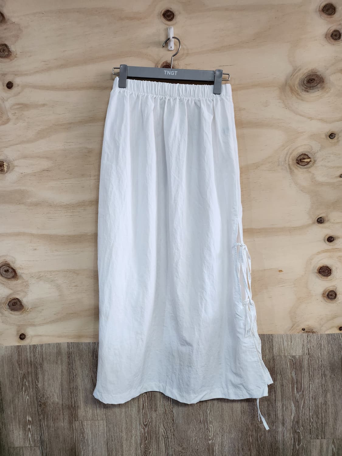 538) 끈 포인트 밴딩 롱 스커트 상품이미지2