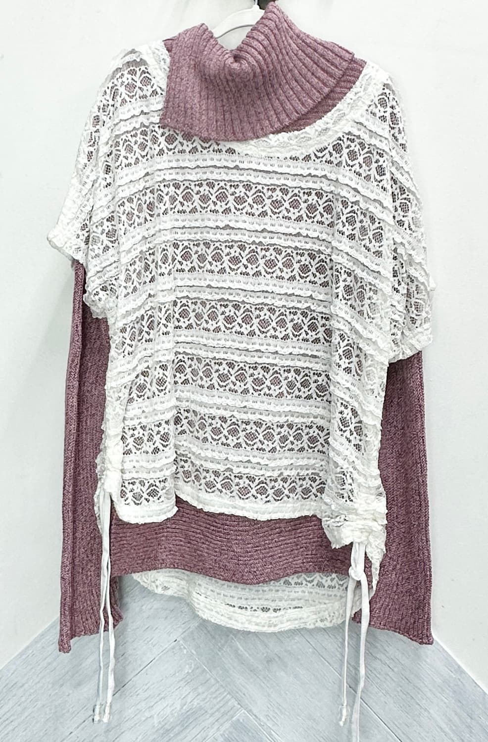 🤍하구미의 그런지 코디세트 🤍 레이스 레이어드 에스닉 히메갸루 스커트 상품이미지4