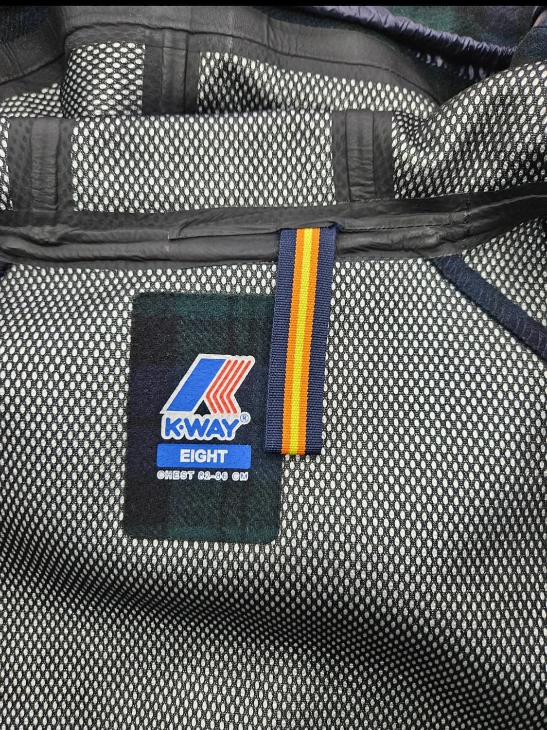 K-WAY(까웨) 3L방수 체크 울코트(IT8)
 상품이미지3