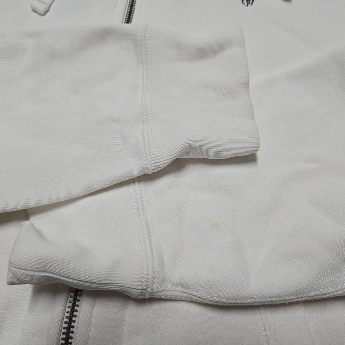 M 폴로랄프로렌 써멀 후드 집업 화이트 상품이미지4