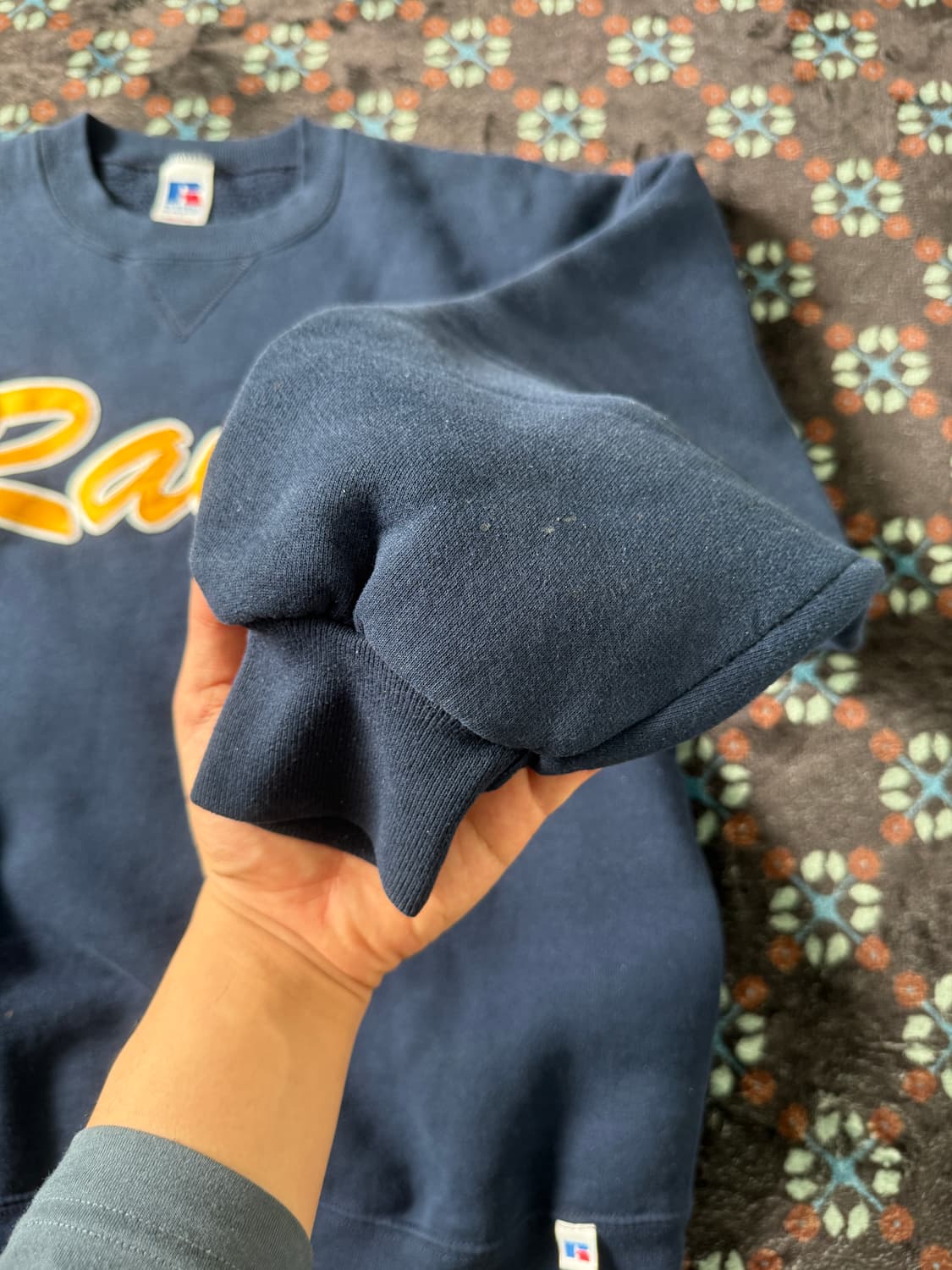 90s usa russell sweatshirt 러셀 스웻셔츠 네이비 상품이미지5