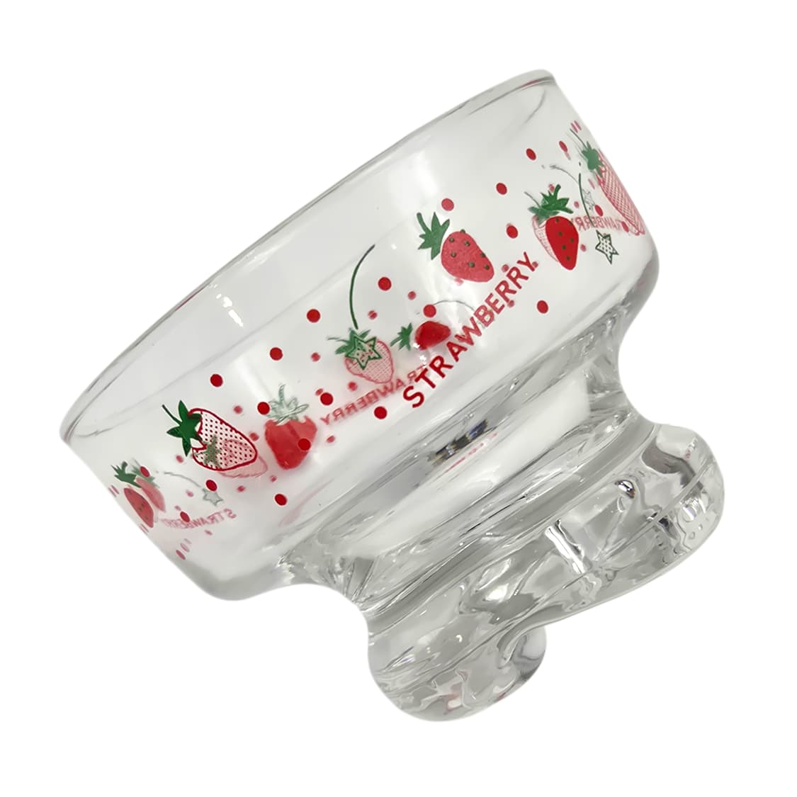80s 아데리아 레트로 딸기 스타 디저트 잔 1p 상품이미지2
