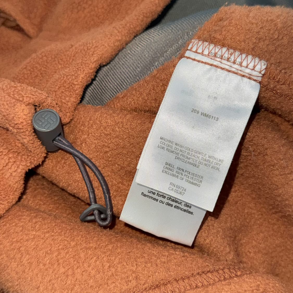 컬럼비아 오렌지 플리스 후리스  상품이미지5