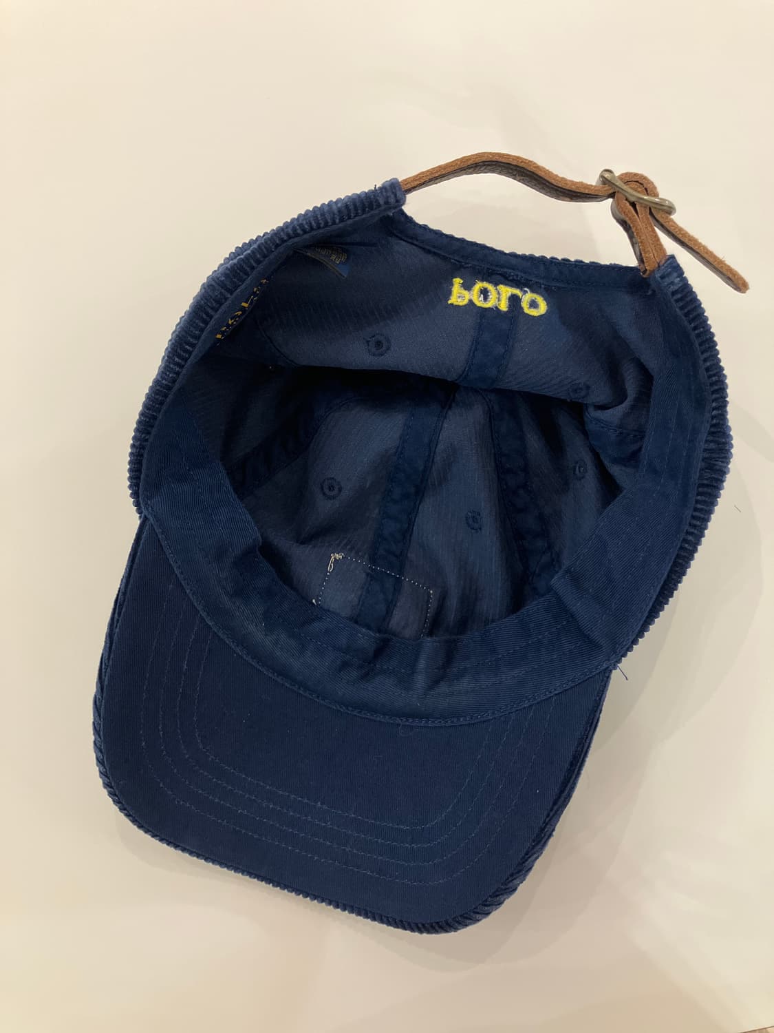 폴로랄프로렌 2010년대 코듀로이 볼캡 네이비 상품이미지2