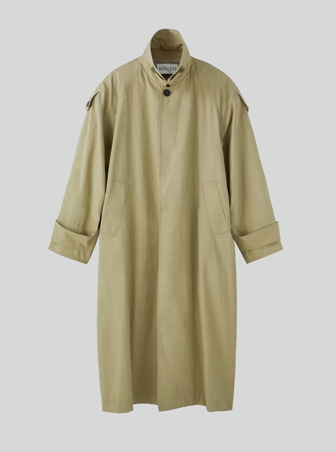 [새상품] 24FW 렉토 잭 오버 트렌치 트랜치 변우석 코트 베이지 카키 상품이미지2