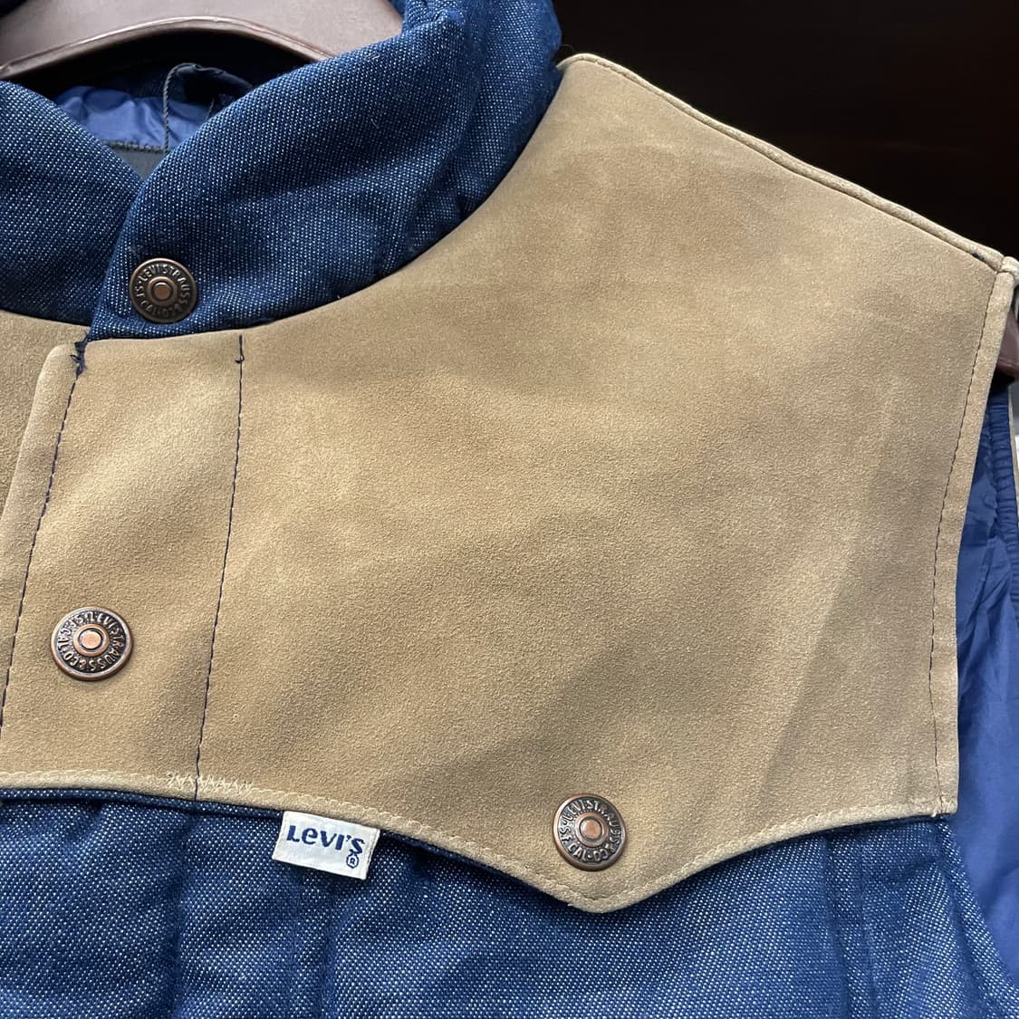 70s 리바이스 화이트 탭 스웨이드 Made in USA 다운버튼 베스트 상품이미지3