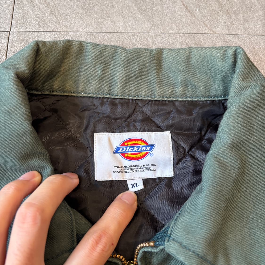 디키즈 정품 아이젠하워 누빔 그린 워크 자켓  상품이미지6