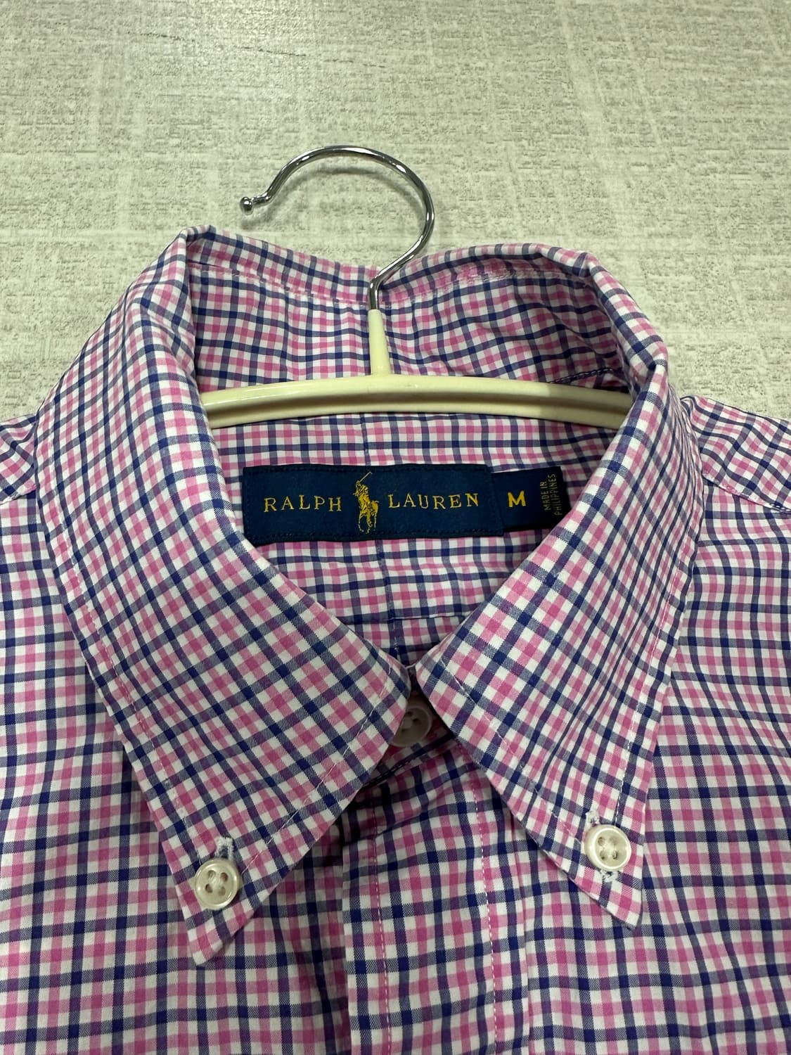 폴로 커스텀슬림핏 체크 셔츠 상품이미지3