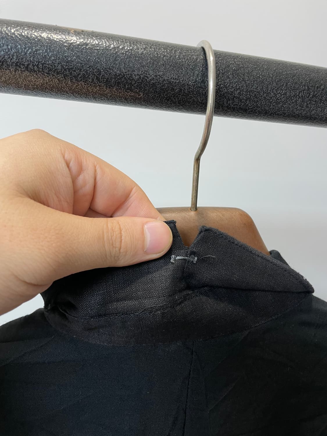 (M) Transit 트랜짓 크링클 울 린넨 셔츠 상품이미지5