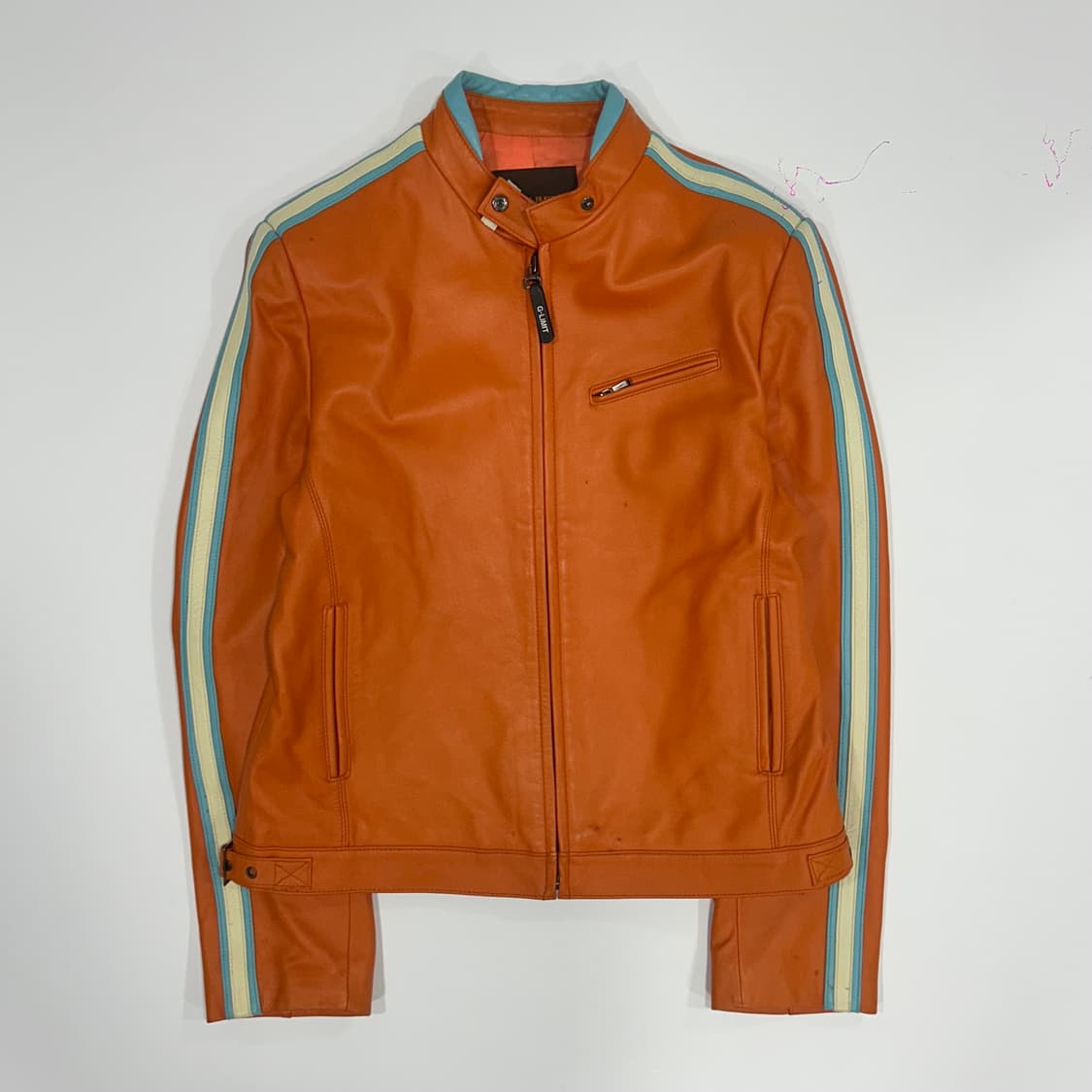 G-Limit 오렌지 레더 자켓  상품이미지3